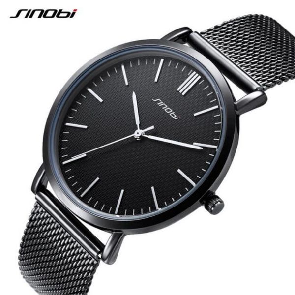 

sinobi brand fashion wrist watches men women watches full steel men's watch waterproof luxury women's lovers' clock, Slivery;brown