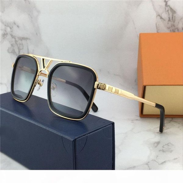 

the latest selling popular fashion designer sunglasses 0947s square plate frame anti-uv400 lens with original box, White;black