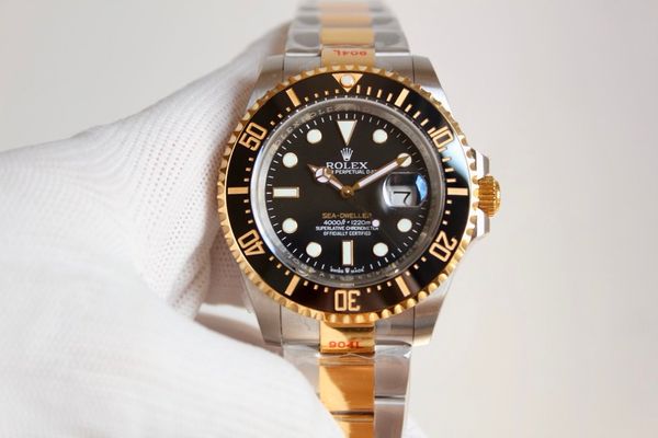 

New 2020 Luxury Wristwatch Basel Red SEA-DELER Stainless Steel 43MM Watch 126600 Automatic Mens Watch