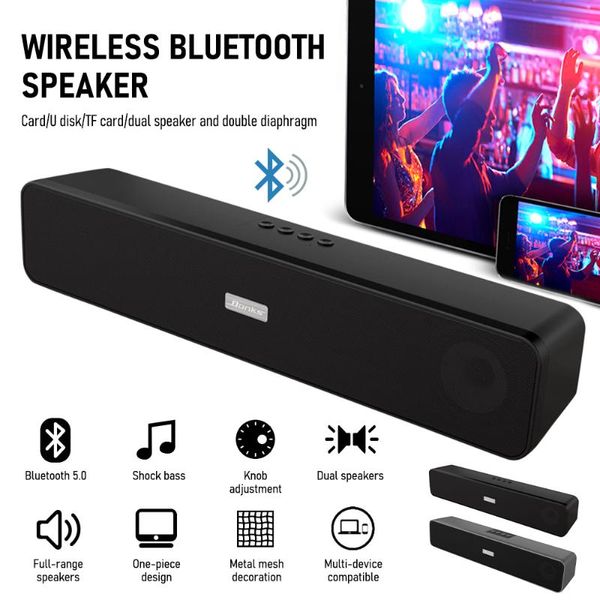 

6w soundbar bluetooth speaker tv sound bar wired and wireless home stereo music surround soundbar for phone pc theater tv