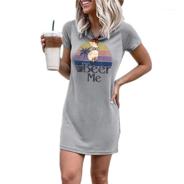 

female tees designers womens short sleeve slim tshirt dresses summer fashion ladies dress casual letter printed, Black;gray