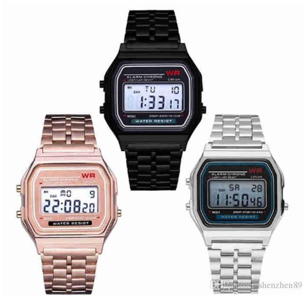 

cgjxsf91 w sports watch watches f -91 w steel belt of thin electronic watch f91w &amp ;a159w watches