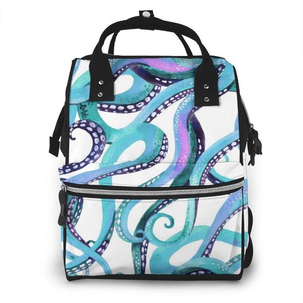 

fashion mummy maternity nappy bag watercolor ocs tentacles large capacity baby bag travel backpack nursing for baby care
