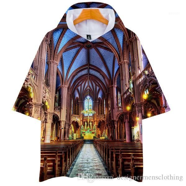 

рукав толстовки женщины 3d printed tops o-образным вырезом моды тенниски мужской причинно одежды нотр-дам де пари mens замыкание, Black