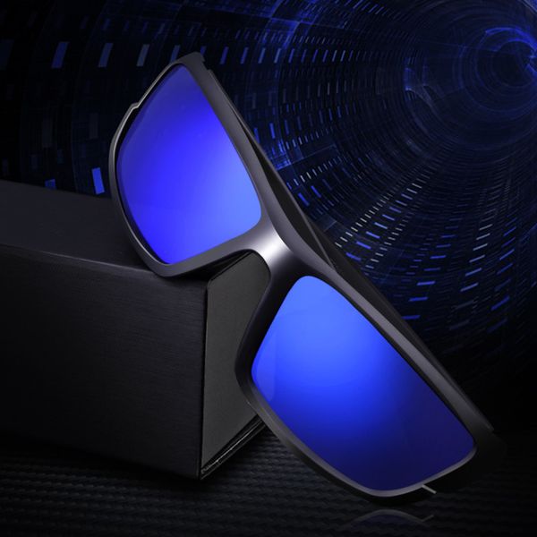 

glitztxunk 2020 поляризованные солнцезащитные очки в стиле ретро площади марка мужской солнцезащитные очки для мужчин вождения goggle uv400, White;black