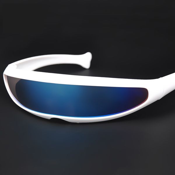 

wholesale x-men personalized sunglasses laser laser glasses space robot conjoined mercury lens sunglasses, White;black