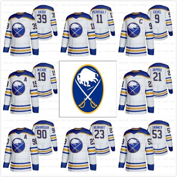 

custom 53 jeff skinner buffalo sabres sabres 2020-21 away jersey jack eichel gilbert perreault thomas vanek marcus johansson hockey jerseys, Black;red