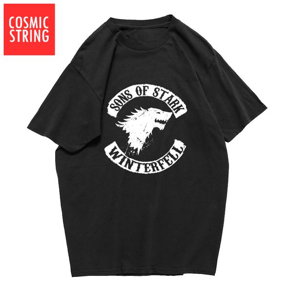 

cosmic string 100% cotton suumer loose cool winter is coming men t shirt casual short sleeve men tshirt male t-shirt tee shirts