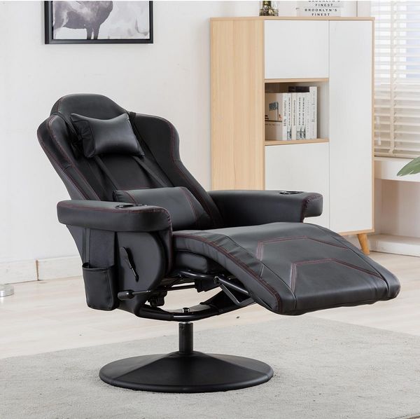 

us stock gaming chair/reclining gaming chair/adjustable headrest and lumbar support boss chair new comfortable pp191981aab