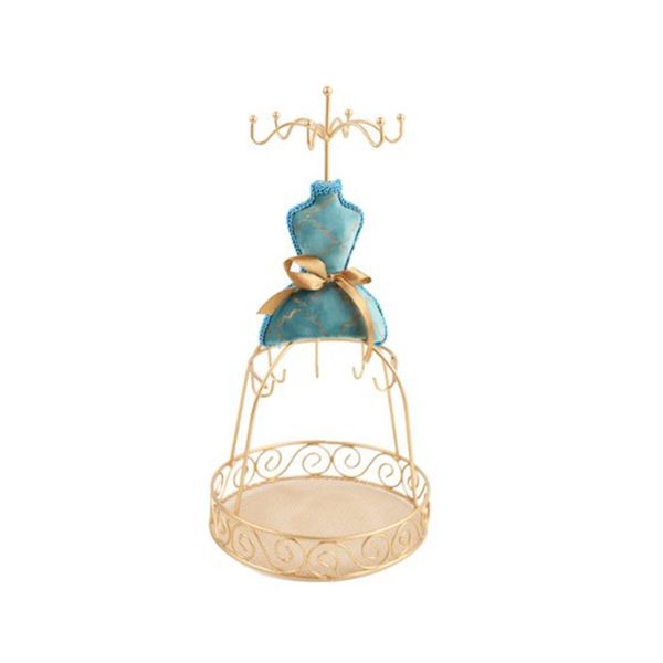 

vintage peacock blue jewelry frame princess decoration storage display shelf home decoration wedding window display, Pink;blue