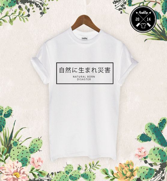 

новое высокое качество tee shirt прирожденные disaster футболка летняя футболка