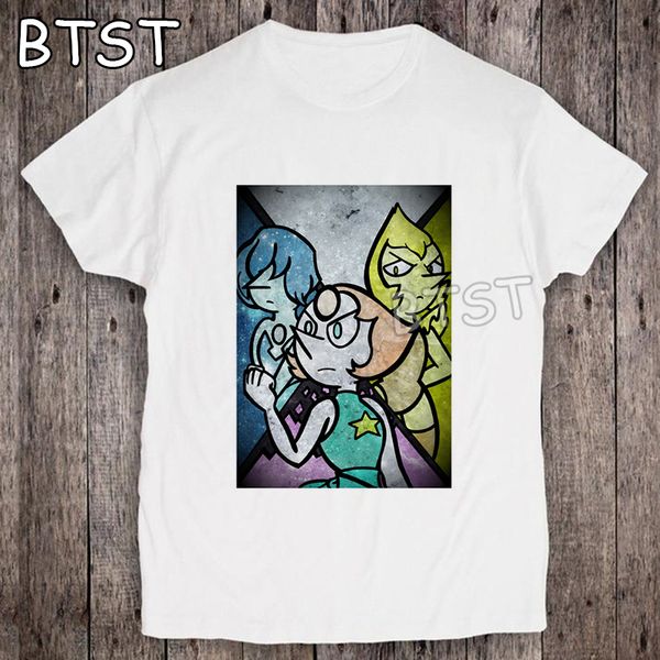 

men clothes 2019 steven universe streetwear casual 100% cotton graphic tees men short sleeves white tshirt men summer punk