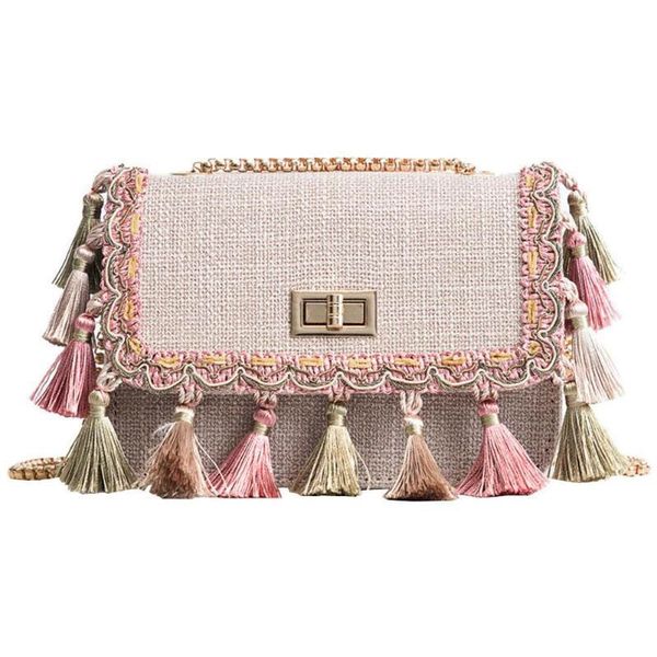 

new designer women elegant tassel bags luxury female shoulder bag small flap 2020 famous brands ladies crossbody bags mini bolsa