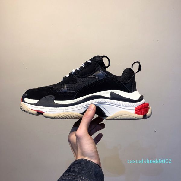 

triple s sneakers tripler paris mens designer shoes triple-s dad shoes for men womens beige red black luxury sports triples size c02