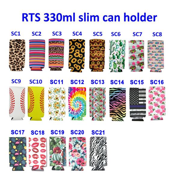 

slim can cooler sunflower cooler bag neoprene insulator cooler baseball can holder water bottle covers bottle case 21style dhd783