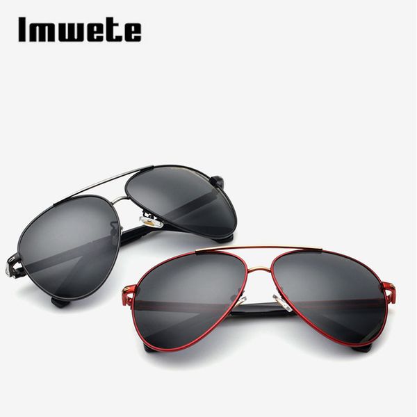 

imwete polarized driving men sunglasses luxury design frame high-definition lense male sun shade eye glasses uv protection, White;black