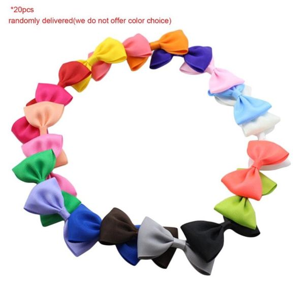 

20pcs baby girl hairpin hair clips korean lovely kids hairclip cute bowknot design hairpin hair clips kids accessories hot, Slivery;white