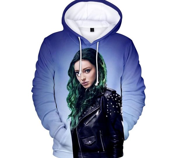 

fashion hoodies tv series 3d print hoodies long sleeve warm sweatshirt men women hip hop streetwear, Black