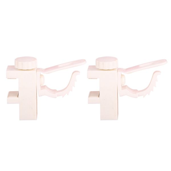 

2pcs easy install curtain rods wall hooks home storage bracket hanger clip abs