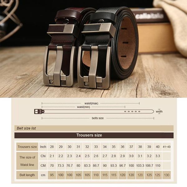 

lfmb]belt male leather belt men strap male genuine leather luxury pin buckle belts for men belt cummerbunds ceinture homme01, Black;brown