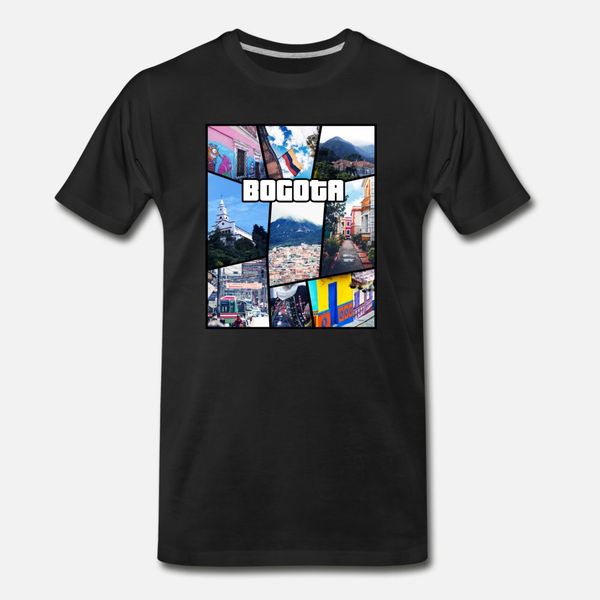 

colombia bogogta t shirt men designs 100% cotton s-3xl letter cute breathable summer standard shirt