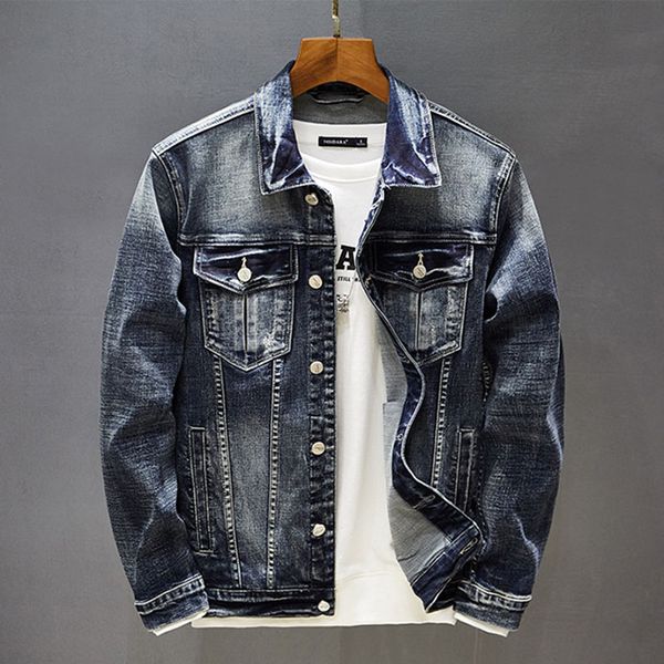 

isurvivor 2020 men spring autumn jackets jaqueta maculina male casual fashion slim fit large size denim jackets coats outwear, Black;brown