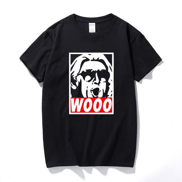 

wooo t-shirt funny t shirt retro wrestling nature boy classic ric flair cotton short sleeve t shirt gift tshirt