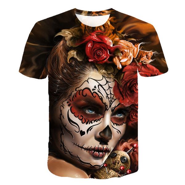 

cosplay print 3d print shirts hippie plus size horror men clothing