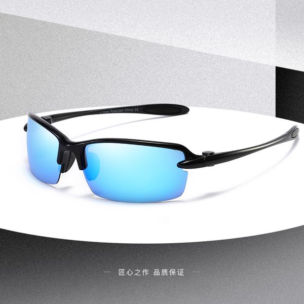 

polarized sunglasses men brand designer square sports sun glasses for men driving shades uv400 goggle, White;black