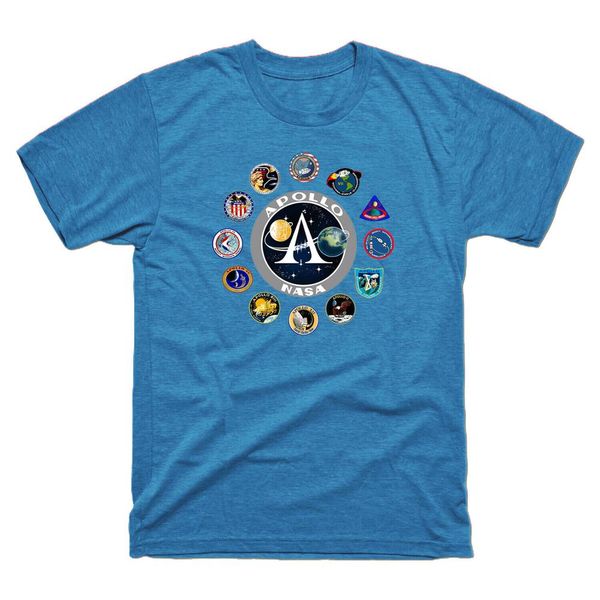 

apollo missions patch badge apollo 11 t-shirt men's short sleeve t-shirts 2020 funny cotton tees short sleeve shirts