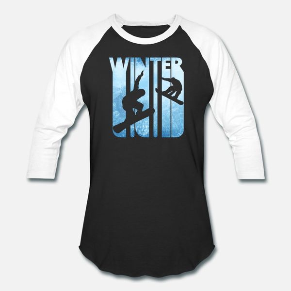 

vintage winter holiday sports snowboarding gifts t shirt men design 100% cotton crew neck standard fitness basic spring autumn shirt