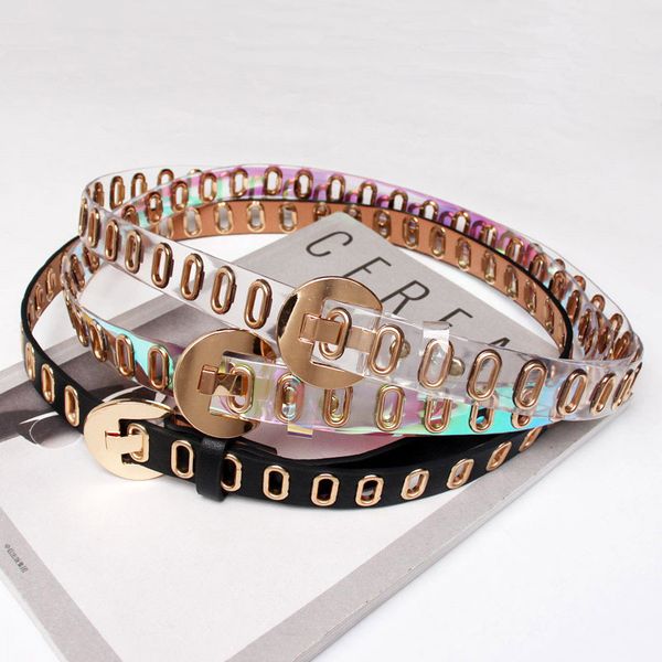 

wkoud eam 2020 new metal pin buckle hollow leather belt women fashion all-match fine belts female popular waistband tide pf808, Black;brown