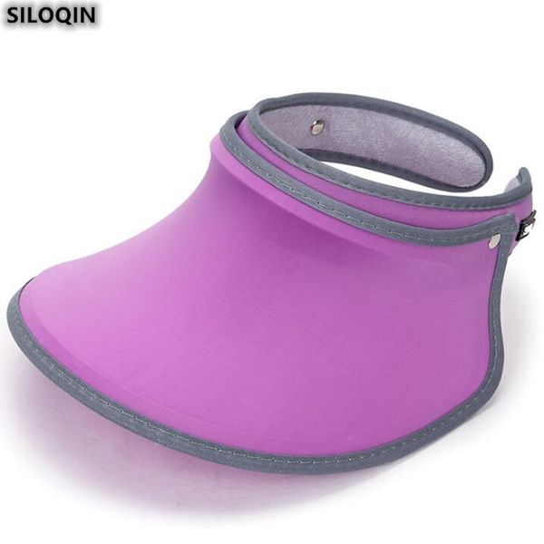 

siloqin women's cap summer new fashion sun protection anti-uv sun hat outdoor sports beach hat travel cycling empty sunhats, Blue;gray