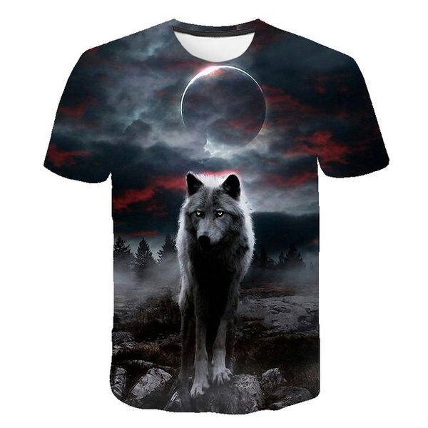 

wolf animal cool wolf male 3d print shirts harajuku funny harajuku men clothing