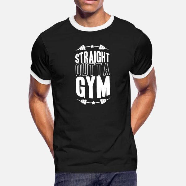 

straight out gym веса тренировки фитнес тенниска мужчины создать с коротким рукавом s-3xl письма сыпучие новая мода летний стиль новизны руб