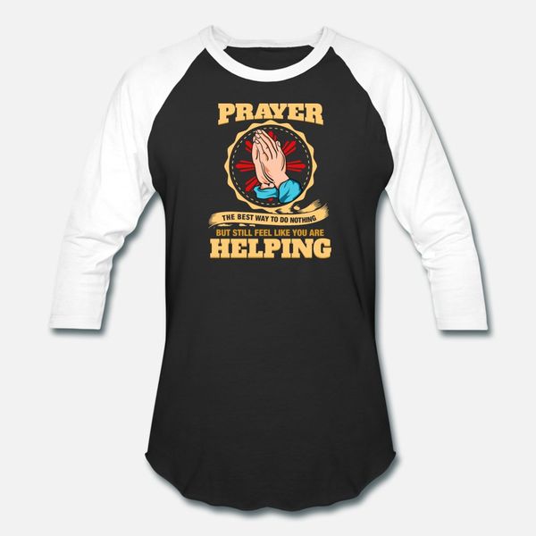 

prayer the way to do nothing atheist t shirt men customized short sleeve plus size 3xl homme sunlight casual spring autumn shirt