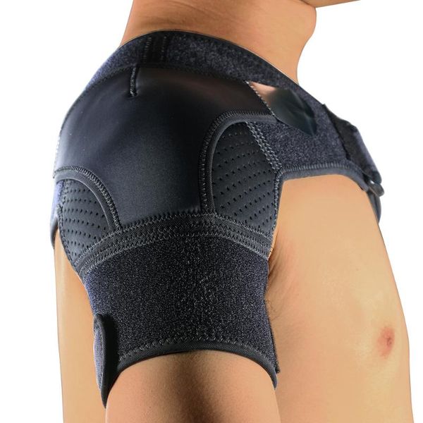 

shoulder brace rotator cuff compression support left right arm prevention stabilizer immobilizer for ac joint tear pain, Black;blue