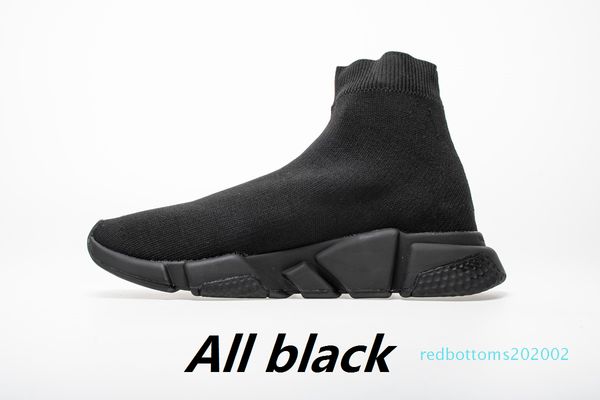 

2019 designer shoes speed trainer oreo triple black green flat luxury fashion socks boot designer men women sneakers with box dust bag r02