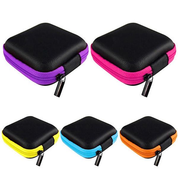 

cgjxssquare case protect for hand spinner earphone storage box multi function bag keys lines container fidget spinners cases fashion