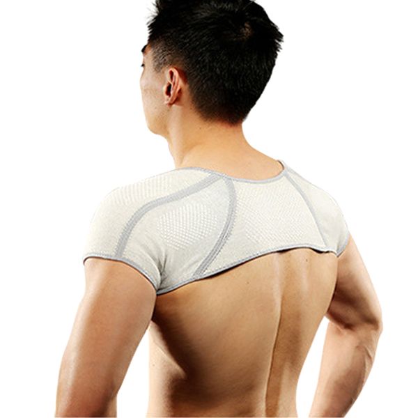

elastic shoulders protector sports breathable back shoulder keep warm pad &t8, Black;blue