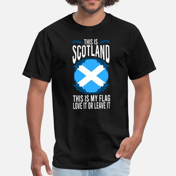 

scotland t shirt men customized cotton s-xxxl solid color fitness basic spring autumn leisure shirt