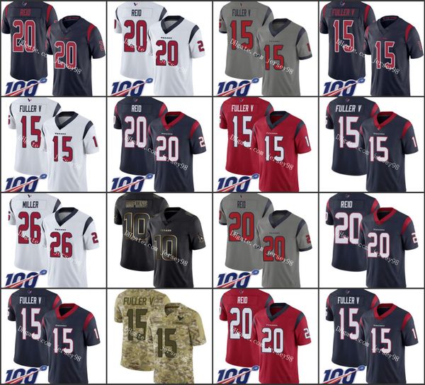 

houston texans tgreen 15 will fuller v red alternate 20 justin reid grayolive camo white nfl men women youth jersey, Black;red