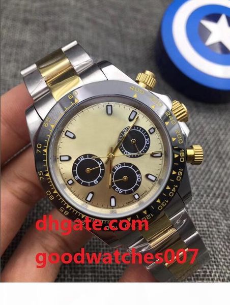 

multicolor dial 40mm ceramic bezel 116509 116506 116500ln no chronograph asia eta movement automatic mens watch watches, Slivery;brown