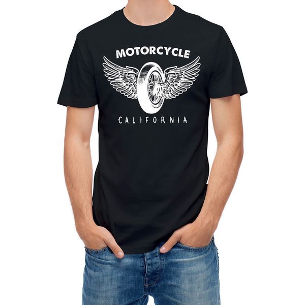 

fashion design t shirt motorbike california easy rider t2494x o-neck hipster tshirts