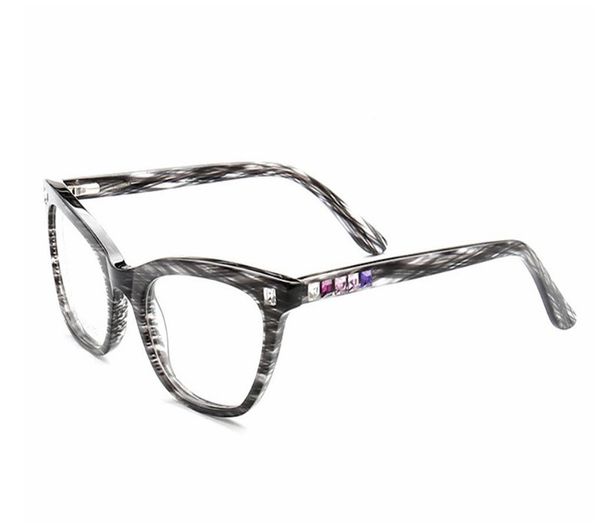 

women vintage full rim acetate luxury diamond progressive multi-focal lens eyewear see near far reading glasses women oculos, White;black