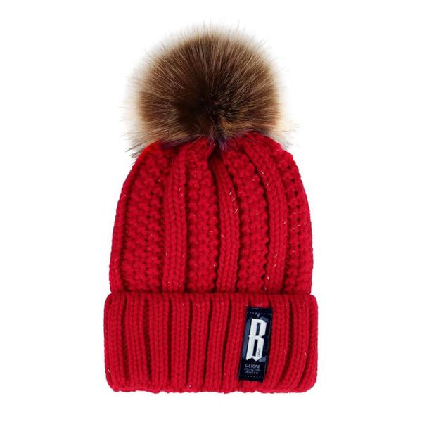

winter beanie hat 2020 winter hat for women casual solid pom pom stitching hats knitted warm hats chapeu bonnet femme hiver, Blue;gray
