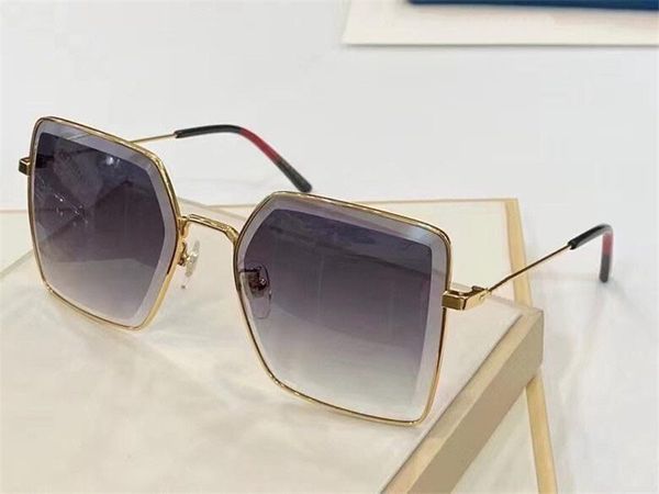 

new fashion design sunglasses 0860 square frame cut lens popular fashion design simple style uv400 protective glasses, White;black