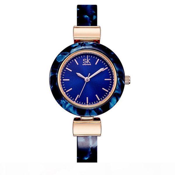 

shengke bracelet watches for lady fashion dress bangles charming chain style watch women quartz women dress watch quartz movement, Slivery;brown