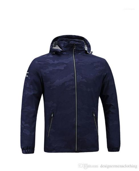 

outwear sports letters print mens thin coats fashion long sleeve mens jackets luxury designer hooded mens, Black;brown