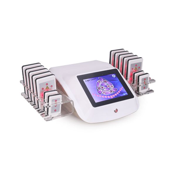 

weight loss 650nm lipo laser slimming machine salon use body shaping 14 pads fat reduction lipolaser liposuction instrument, Black